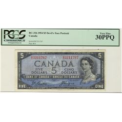 1954 $5 BC-31b #DC3211767 PCGS VF30PPQ.