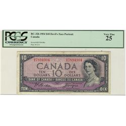 1954 $10 BC-32b #GD7894904 PCGS VF25.