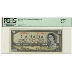 1954 $20 BC-33a #AE5296360 PCGS VF20.