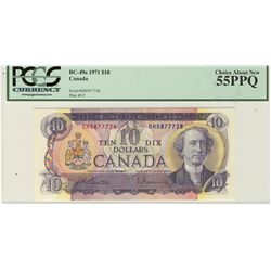 1971 $10 BC-49a #DH5877728 PCGS AU55PPQ.