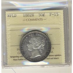 Nfld 1882H 50¢ ICCS F15.