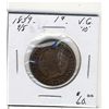 Image 1 : 1859 1¢ 9/8 VG10.  (PBA)