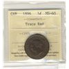 Image 1 : 1896 Near 6 1¢ ICCS MS60 Trace red.