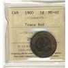 Image 1 : 1900 1¢ ICCS MS60 Trace red.  Key issue.