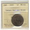 Image 1 : 1920 1¢ Lg ICCS MS62BN.  PQ issue with 60% lustre.