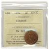 Image 1 : 1922 1¢ ICCS AU55.  Bright red designated cleaned.