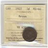 Image 1 : 1927 1¢ ICCS MS60BN.  15% lustre.