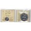 Image 1 : 1956 $1 PL65 & 10¢ Hvy Cameo both ICCS PL65.  Lot of 2 coins.