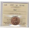 Image 1 : 1997 1¢ ICCS MS66RD.