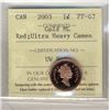 Image 1 : 2003 1¢ ICCS PF67RD.