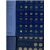 Image 1 : 1858 to 1966 5¢.  Lot of incomplete set comes in two separate blue Whitman holders.  1858-1921 album