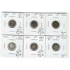 Image 1 : 1870 5¢, 1872H, 1882h, 1883h, 1897 & 1901.  Small lot Good to VF with a few problem coins.  (PBA)