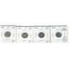 Image 1 : 1894 5¢, 1896, 1897 & 1903.  Lot of 4 coins all Abt VF with 1894 being cleaned.  (PBA).