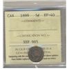 Image 1 : 1899 5¢ ICCS EF40.
