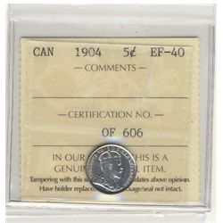 1904 5¢ ICCS EF40.