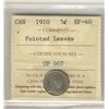 Image 1 : 1910 5¢ Ptd Lvs ICCS EF40.