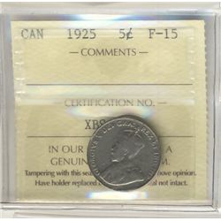 1925 5¢ ICCS F15.