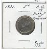 Image 1 : 1931 5¢ AU58.  Tougher date in nice grades.  (PBA)