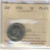 Image 1 : 1956 5¢ ICCS PL65.