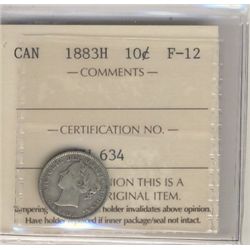 1883H 10¢ ICCS F12.