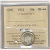 Image 1 : 1941 10¢ ICCS MS64.  Attractive with delicate tones.