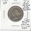 Image 1 : 1901 9/9 25¢ Abt EF.  Minor scratch.   (PBA)  Lightly toned with lots of underneat lustre.  A very n