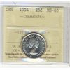 Image 1 : 1954 25¢ ICCS MS65.  Gem full white issue.