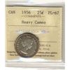 Image 1 : 1956 25¢ ICCS PL67 Heavy Cameo.
