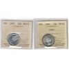 Image 1 : 1958 25¢ & 1967 ICCS MS63.  Lot of 2 coins with 1958 designated Cameo.