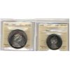 Image 1 : 1967 50¢ & $1 both ICCS SP67 Heavy Cameo.  Lot of 2 coins.