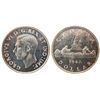 Image 1 : 1947 $1 ML, Single HP PCGS MS63.  Brilliant and lustrous.