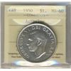 Image 1 : 1950 $1 Arnp ICCS MS60.