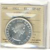 Image 1 : 1964 $1 ICCS SP67 Heavy Cameo.
