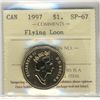 Image 1 : 1997 $1 Flying Loon ICCS SP67.