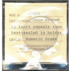 ICCS Prototype Holder. #AA001, Interesting collectors piece highlighting the original ICCS packing m