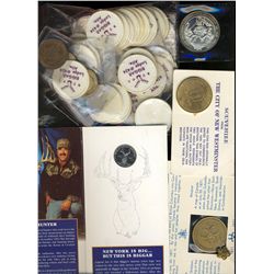 Exonumia, small lot includes Silver Proof Leif Ericson’s Landing medal with 3 typographical errors i