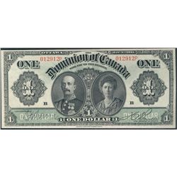 1911 $1 DC-18d #012912P BCS UNC60. Nice clean original example.