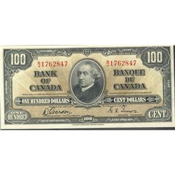 1937 $100 BC-26b #BJ1762847 Original AU/UNC example.