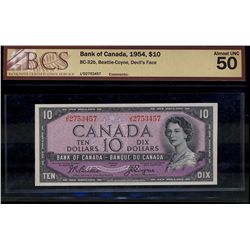 1954 $10 BC-32b BCS AU50.