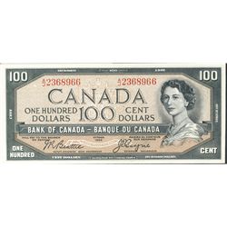 1954 $100 BC-35b #AJ2368966. Sharp AU.