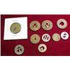 Image 1 : 75. Group of 10 Transportation & Transit Tokens.