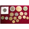 Image 1 : 78. (16) Old Trade Tokens and an Encased Cent.