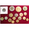 Image 2 : 78. (16) Old Trade Tokens and an Encased Cent.