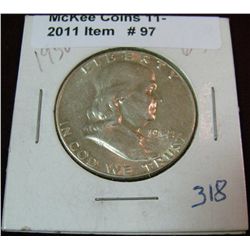 97. 1952 P Franklin Half Dollar. EF 40.