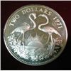 Image 1 : 154. 1971 FM Bahamas Silver Two Dollar Proof. KM # 23.