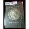 Image 1 : 158. 1973 Cayman Islands $5 Proof Coin. Scuffy case.