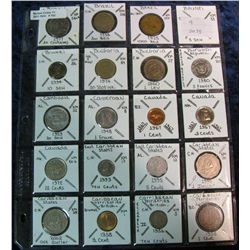 162. (20) World Coins from Brazil, Brunei, Bulgaria,