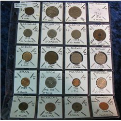 178. (20) World Coins from New Zealand, Nicaragua, Nigeria, Norway, Oman,