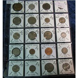 181. (20) World Coins from Samoa, San Marino, Saudi Arabia, Serbia, Seychelles,