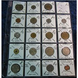184. (20) World Coins from Thailand, Tibet, Tonga, Transnistria, Tunesia,